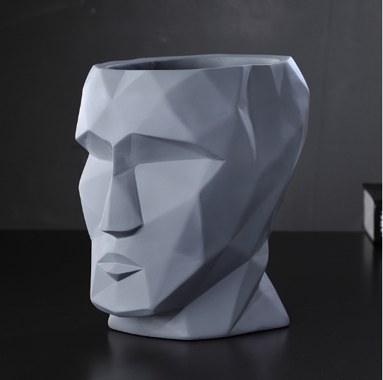 Nordic Modern Creative Face Vase Ceramic Decoration