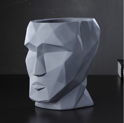 Nordic Modern Creative Face Vase Ceramic Decoration