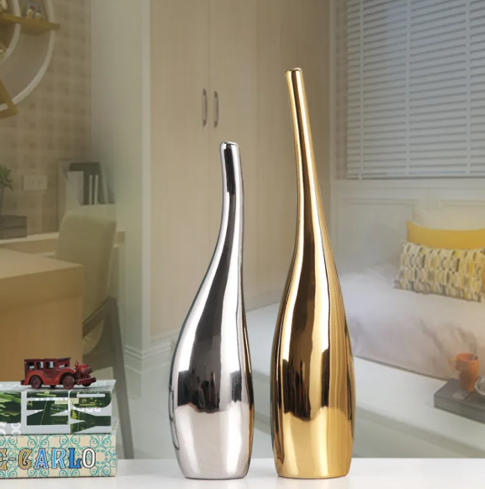 Plated Ceramic Vase