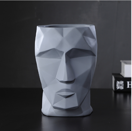 Nordic Modern Creative Face Vase Ceramic Decoration