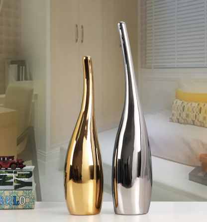 Plated Ceramic Vase