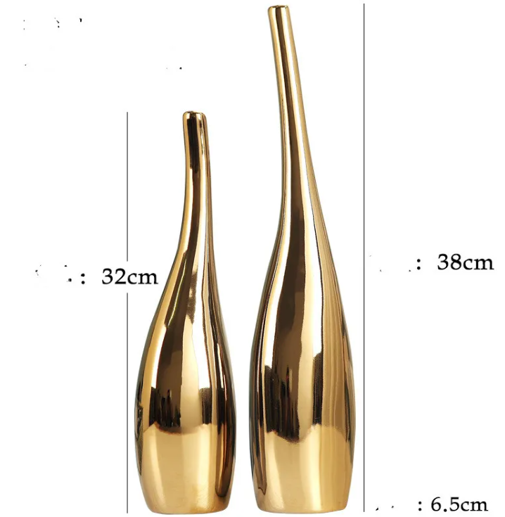 Plated Ceramic Vase